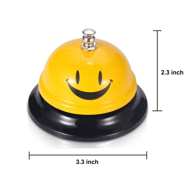 EMDMAK Call Bell  Service Bell for The Porter Kitchen Restaurant Bar Classic Concierge Hotel (3.35 Inch Diameter) (Yellow) - Image 5